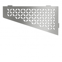Schluter SHELF-E-S3 Brushed Stainless Steel Floral Design Tile In Shelf